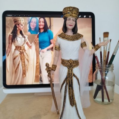 figura personalizada vestida de egipto